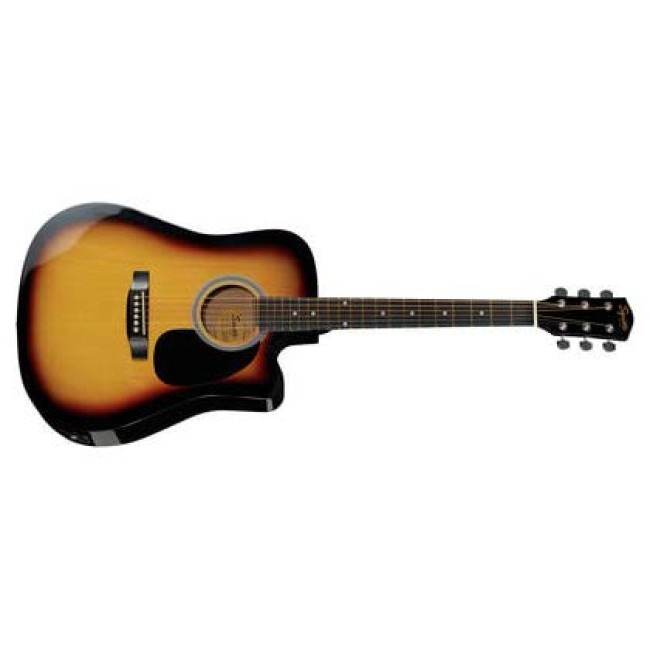 Fender 0930307032 SA-105CE Dreadnought Cutaway Guitar - Sunburst BY Fender - Musical Instruments available at DOYUF